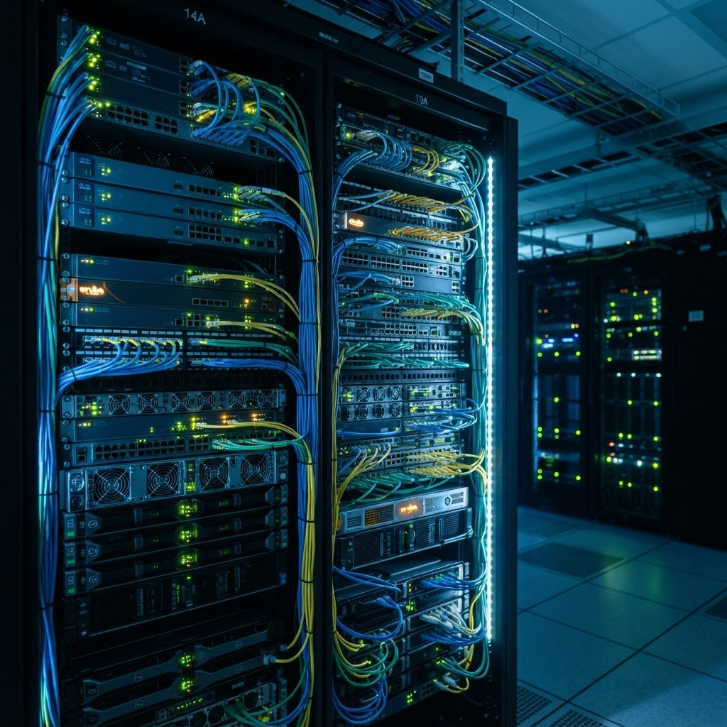 IT server infrastructure representing Techops services